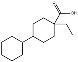 4-ethylbi(cyclohexane)-4-carboxylic acid Structure