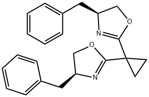 (4S,4'S)-2,2'-环丙亚基双[4,5-二氢-4-苯甲基噁唑],1003886-01-8,结构式