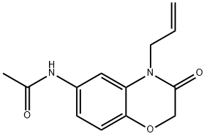 Acetamide,  N-[3,4-dihydro-3-oxo-4-(2-propen-1-yl)-2H-1,4-benzoxazin-6-yl]-, 1007649-71-9, 结构式
