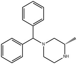 (S)-1-benzhydryl-3-methylpiperazine Struktur