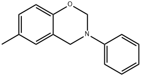 2H-1,3-Benzoxazine, 3,4-dihydro-6-methyl-3-phenyl- 化学構造式