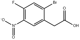 Benzeneacetic acid, 2-bromo-4-fluoro-5-nitro-, 1012879-09-2, 结构式