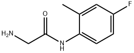 N~1~-(4-fluoro-2-methylphenyl)glycinamide(SALTDATA: HCl) Struktur