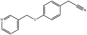 2-[4-(吡啶-3-基甲氧基)苯基]乙腈 结构式