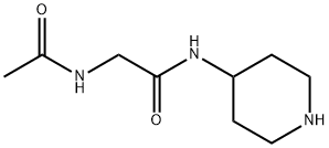 2-ACETAMIDO-N-(PIPERIDIN-4-YL)ACETAMIDE, 1019775-47-3, 结构式