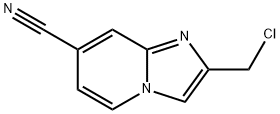 Imidazo[1,2-a]pyridine-7-carbonitrile, 2-(chloromethyl)- Struktur