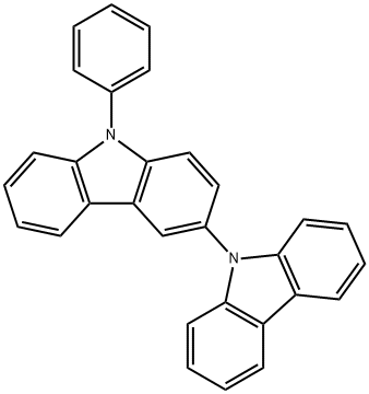 9-フェニル-9H-3,9'-ビカルバゾール 化学構造式