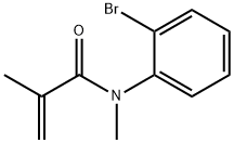 2-Propenamide, N-(2-bromophenyl)-N,2-dimethyl- 化学構造式