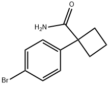 1-(4-溴苯基)环丁甲酰胺, 1032350-05-2, 结构式