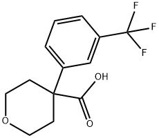 4-(3-TRIFLUOROMETHYLPHENYL)TETRAHYDRO-2H-PYRAN-4-CARBOXYLIC ACID Structure