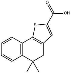 5,5-二甲基-4H,5H-萘并[1,2-B]噻吩-2-羧酸 结构式