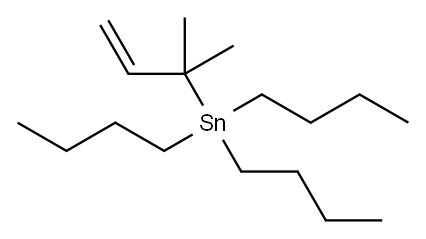 Stannane, tributyl(1,1-dimethyl-2-propen-1-yl)- Struktur