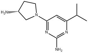 1046447-90-8 4-[(3R)-3-AMINOPYRROLIDIN-1-YL]-6-PROPAN-2-YLPYRIMIDIN-2-AMINE