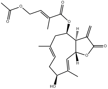 4E-デアセチルクロモレニド4-O-アセタート 化学構造式