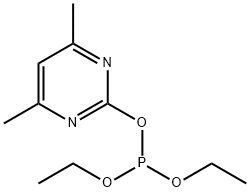 Phosphorous acid, 4,6-dimethyl-2-pyrimidinyl diethyl ester Struktur
