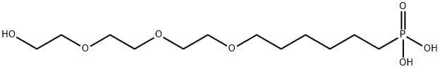 Phosphonic acid, P-[6-[2-[2-(2-hydroxyethoxy)ethoxy]ethoxy]hexyl]-, 1049677-14-6, 结构式
