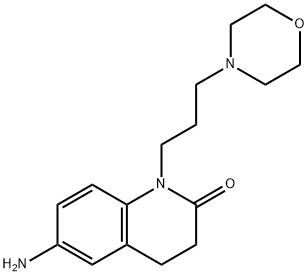 2(1H)-Quinolinone, 6-amino-3,4-dihydro-1-[3-(4-morpholinyl)propyl]- Structure