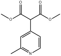 Propanedioic acid, 2-(2-methyl-4-pyridinyl)-, 1,3-dimethyl ester Struktur