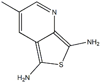 6-メチル-1,3-ベンゾチアゾール-2,4-ジアミン 化学構造式