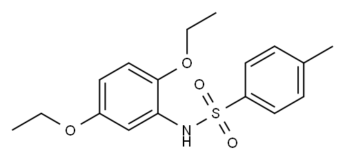 N-(2,5-二乙氧基苯基)-4-甲基-苯磺酰胺 结构式