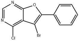 5-溴-4-氯-6-苯基呋喃[2,3-D]嘧啶, 1073135-81-5, 结构式