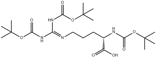 N5-[双[[(1,1-二甲基乙氧基)羰基]氨基]亚甲基]-N 2 - [(1,1-二甲基乙氧基)羰基] -L-鸟氨酸, 108787-91-3, 结构式