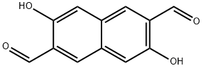 2,6-Naphthalenedicarboxaldehyde, 3,7-dihydroxy- Structure