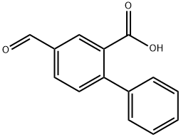 4'-甲酰基联苯-2-甲酸 结构式