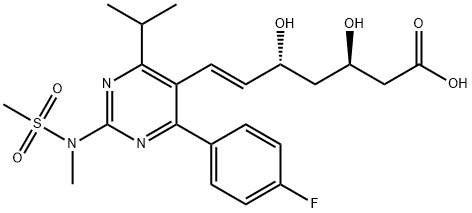 (3R,5R)-Rosuvastatin 化学構造式