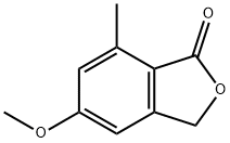 1(3H)-Isobenzofuranone, 5-methoxy-7-methyl- Structure