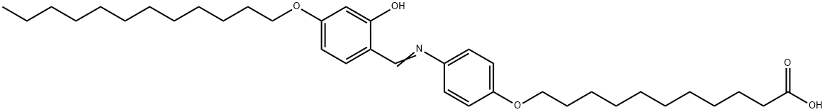 4''-(10-Carboxydecamethyleneoxy)-4-(dodecyloxy)-2-hydroxysalicylideneaniline Structure
