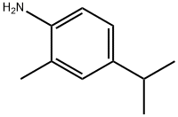 2-甲基-4-(1-甲基乙基)苯胺, 112121-89-8, 结构式
