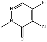 3(2H)-Pyridazinone, 5-bromo-4-chloro-2-methyl- Struktur