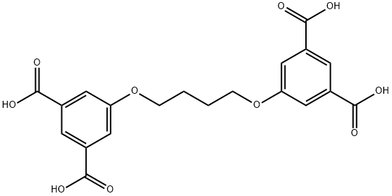 5,5′-(butane-1,4-diyl)-bis(oxy)diisophthalic acid 化学構造式