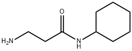 N〜1〜-CYCLOHEXYL-BETA-ALANINAMIDE 化学構造式