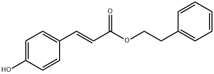 2-Propenoic acid, 3-(4-hydroxyphenyl)-, 2-phenylethyl ester, (2E)- Structure