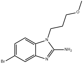 5-溴-1-(3-甲氧基丙基)-1H-苯并[D]咪唑-2-胺 结构式