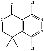 1,4-二氯-7,8-二氢-8,8-二甲基-5H-吡喃并哒嗪-5-酮 结构式