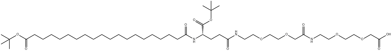 索玛鲁肽侧链但16个碳多两个 中间是18个CH2,1188328-37-1,结构式
