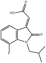 1190217-35-6 [(E)-7-フルオロ-1-イソブチル-2-オキソインドリン-3-イリデン]酢酸