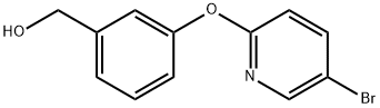 Benzenemethanol, 3-[(5-bromo-2-pyridinyl)oxy]- Struktur