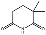 3,3-二甲基-2,6-哌啶二酮, 1194-33-8, 结构式