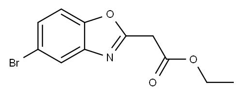 2-Benzoxazoleacetic acid, 5-bromo-, ethyl ester Structure