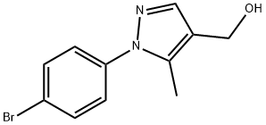 (1-(4-溴苯基)-5-甲基-1H-吡唑-4-基)甲醇, 1202028-71-4, 结构式