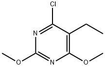 Pyrimidine, 4-chloro-5-ethyl-2,6-dimethoxy- Structure