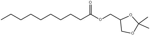 Decanoic acid, (2,2-dimethyl-1,3-dioxolan-4-yl)methyl ester Structure