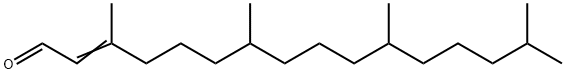 2-Hexadecenal, 3,7,11,15-tetramethyl- Struktur