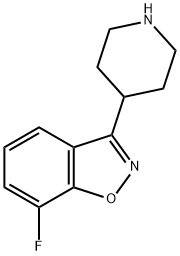 1,2-Benzisoxazole, 7-fluoro-3-(4-piperidinyl)- Struktur