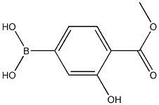 Benzoic acid, 4-borono-2-hydroxy-, 1-methyl ester Struktur