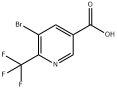 5-溴-6-(三氟甲基)烟酸,1211582-35-2,结构式